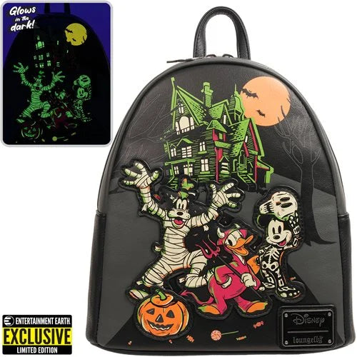 Disney 100 Halloween Trick or Treaters Glow-in-the-Dark Mini-Backpack