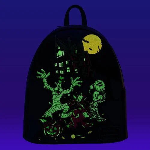 Disney 100 Halloween Trick or Treaters Glow-in-the-Dark Mini-Backpack