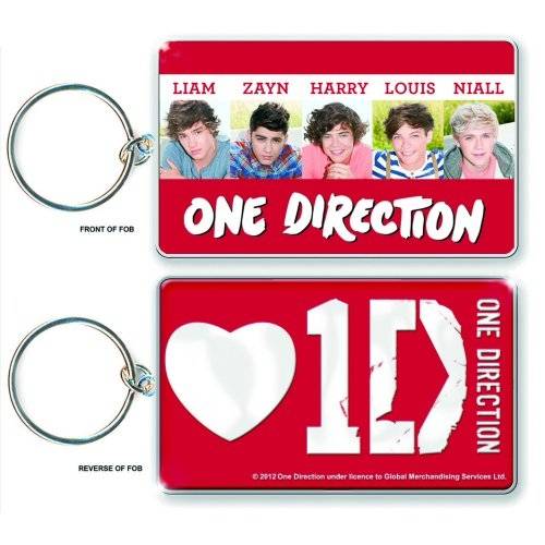 One Direction Keychain: Band Shot (Double Sided)