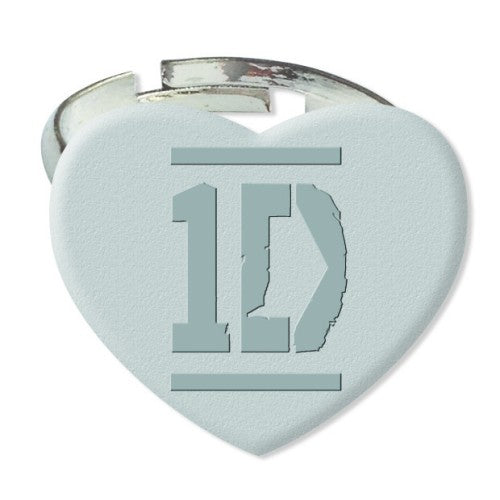 One Direction Ring: Silver Colour Heart