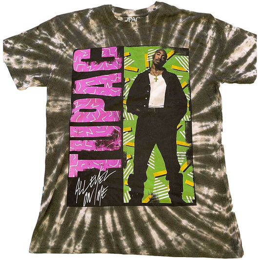 Tupac Unisex T-Shirt: All Eyez On Me (Wash Collection)