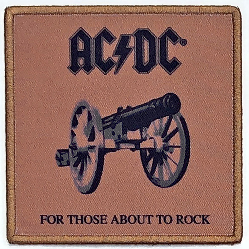 AC/DC Standard Patch: For Those About To Rock (We Salute You) (Album Cover)