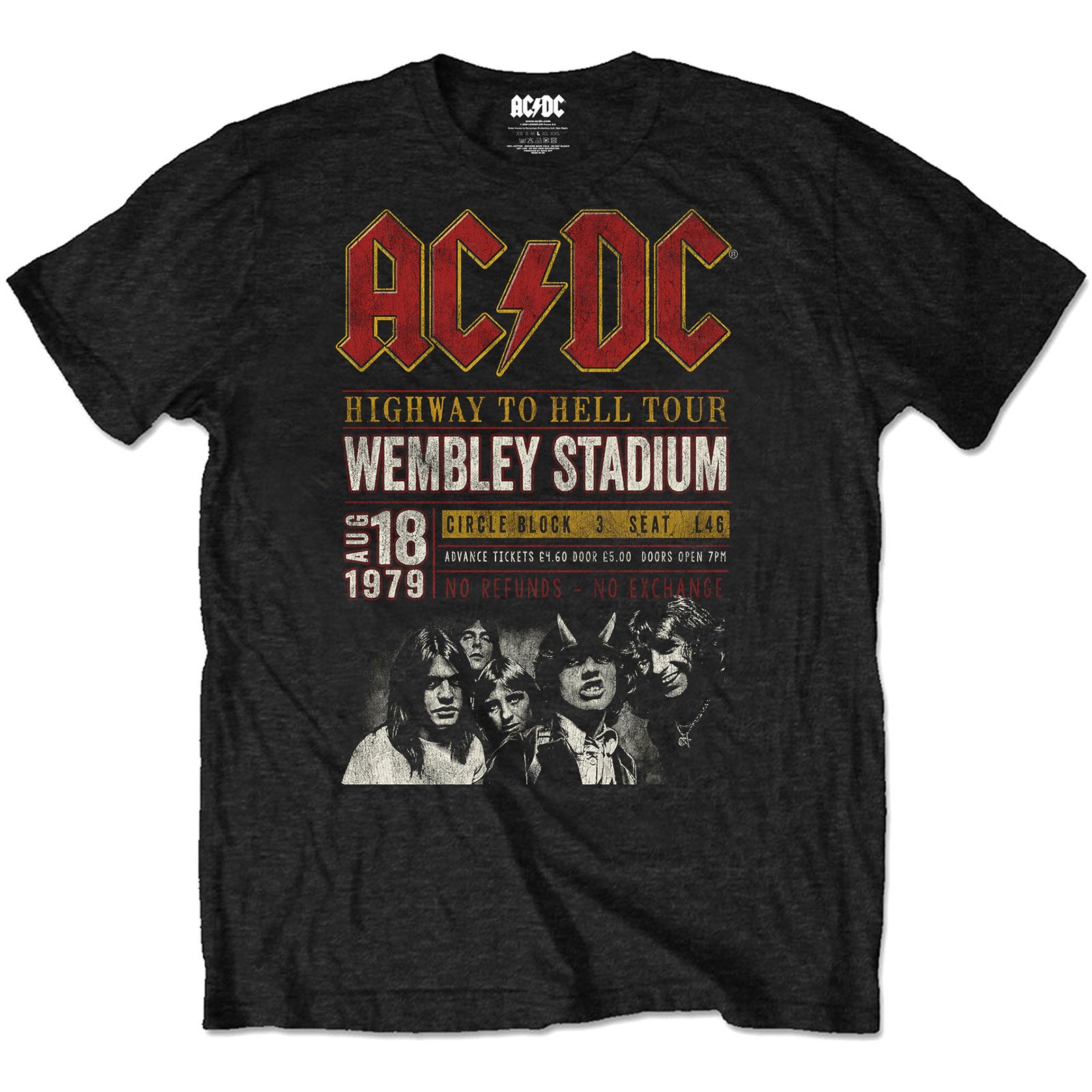 AC/DC Unisex T-Shirt: Wembley '79 (Eco-Friendly)