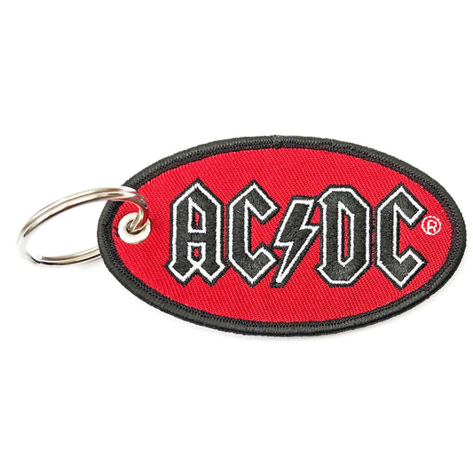 AC/DC Keychain: Oval Logo (Double Sided Patch)