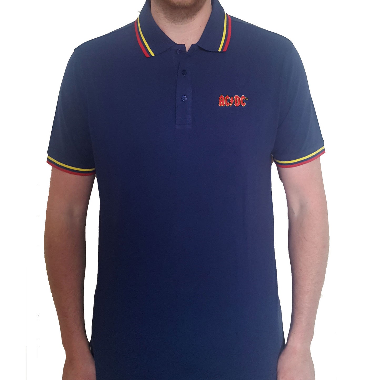 AC/DC Unisex Polo Shirt: Classic Logo
