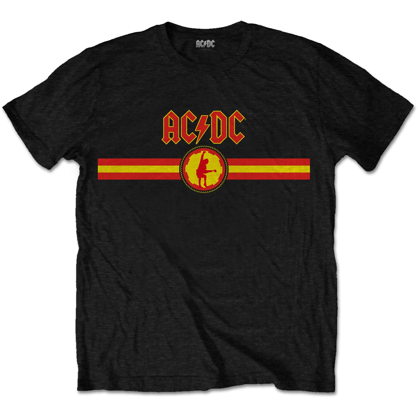 AC/DC Unisex T-Shirt: Logo & Stripe