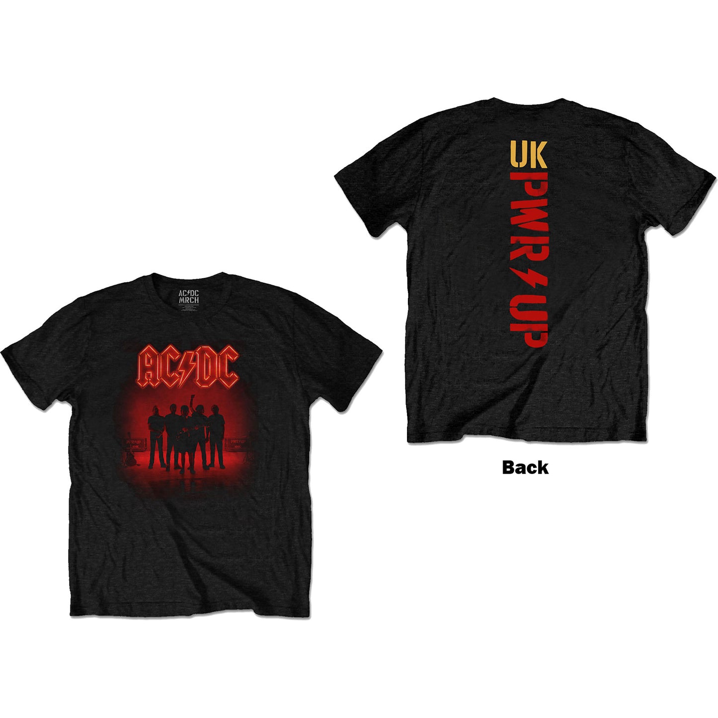 AC/DC Unisex T-Shirt: PWR-UP (Back Print)