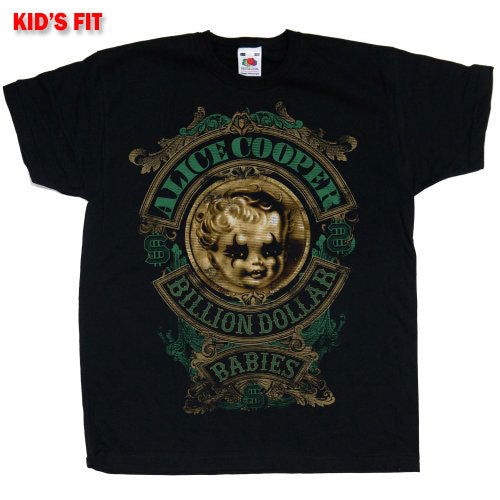 Alice Cooper Kids T-Shirt: Billion Dollar Baby (12-13 Years)