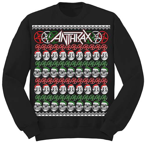 Anthrax Unisex Sweatshirt: Skulls Christmas