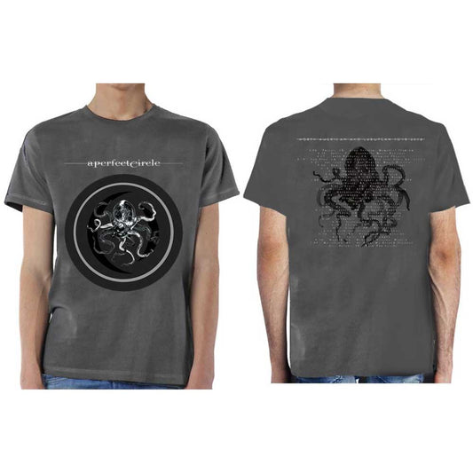 A Perfect Circle Unisex T-Shirt: Octocircle 2018 (Back Print) (Ex-Tour) (Small)