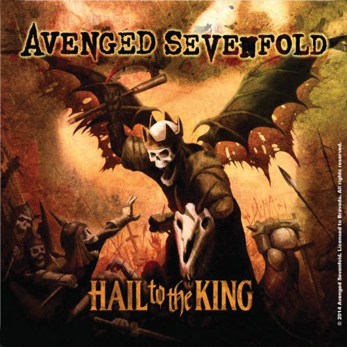 Avenged Sevenfold Single Cork Coaster: Hail to the King