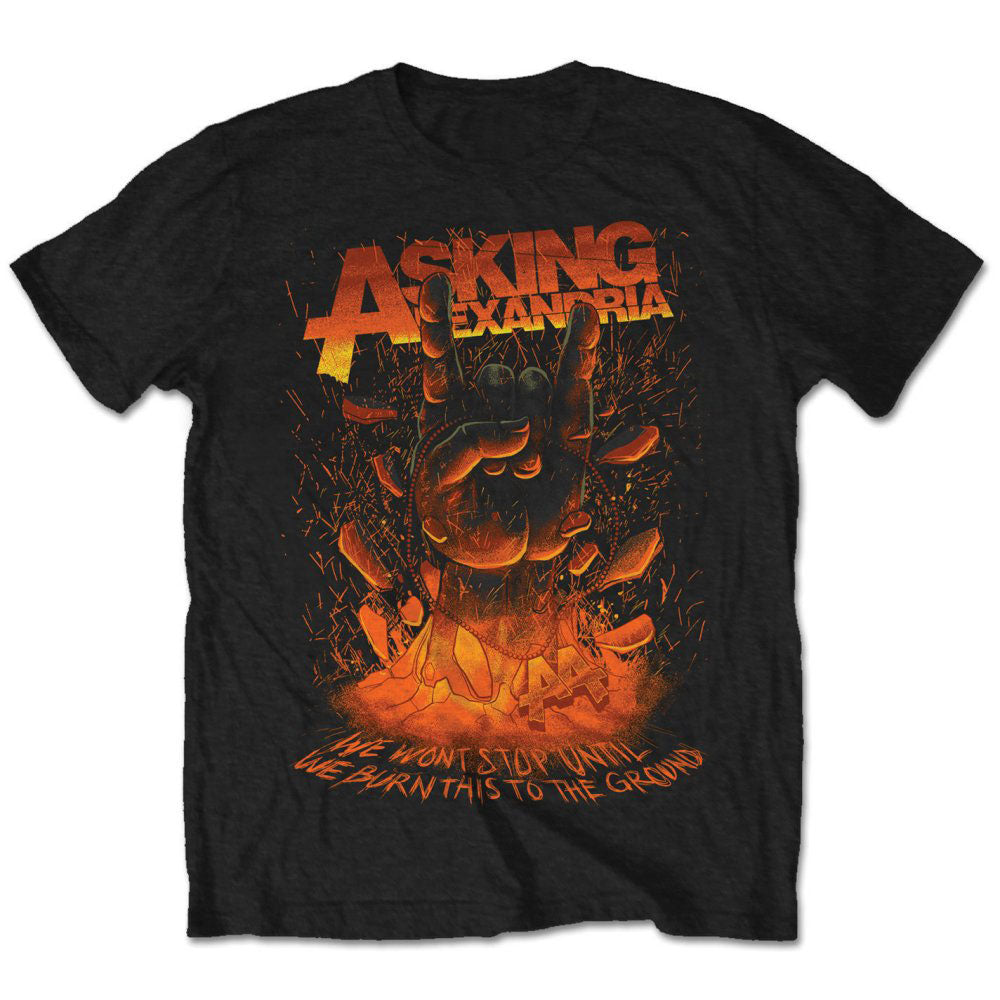 Asking Alexandria Unisex T-Shirt: Metal Hand (Retail Pack)