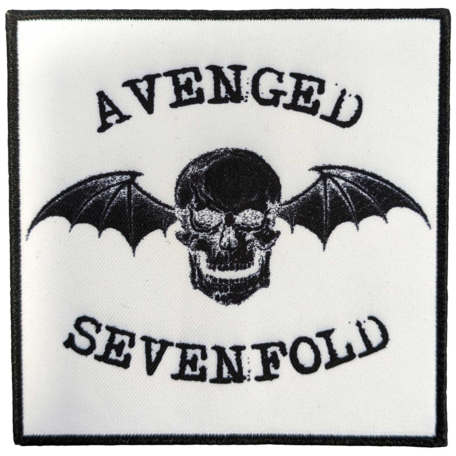 Avenged Sevenfold Standard Patch: Classic Deathbat Negative