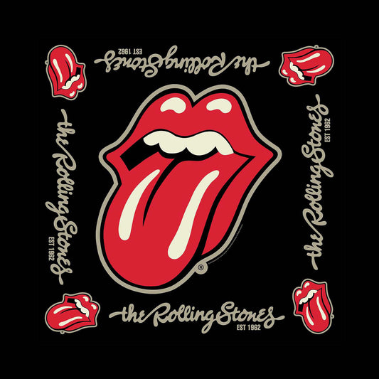The Rolling Stones Unisex Bandana: Established 1962