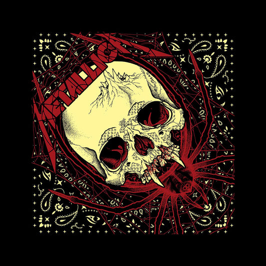 Metallica Unisex Bandana: Spider Skull