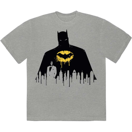 DC Comics Unisex T-Shirt: Batman Silhouette Drip