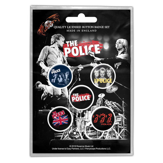 The Police Button Badge Pack: Various (Retail Pack)