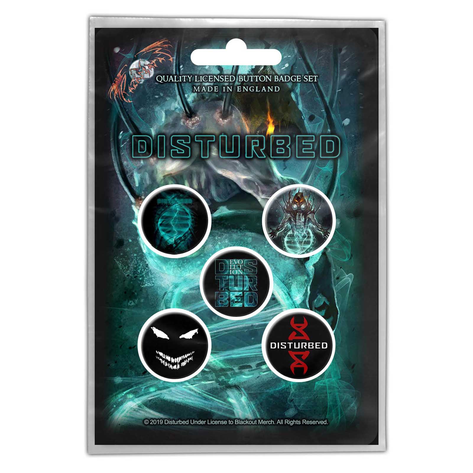 Disturbed Button Badge Pack: Evolution (Retail Pack)