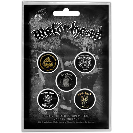 Motorhead Button Badge Pack: Clean Your Clock (Retail Pack)