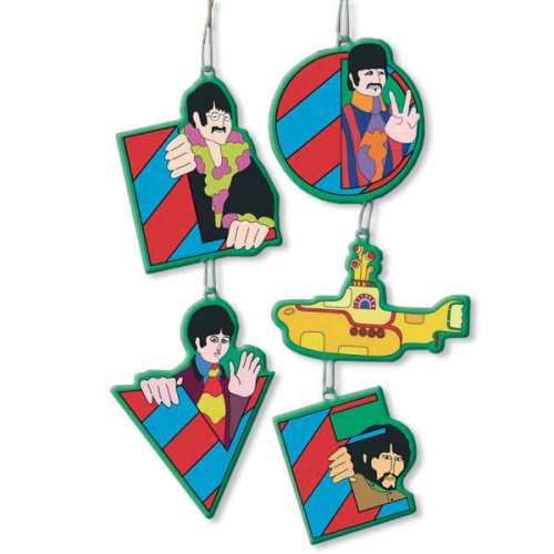 The Beatles Hanging Ornament: Yellow Submarine & Beatles