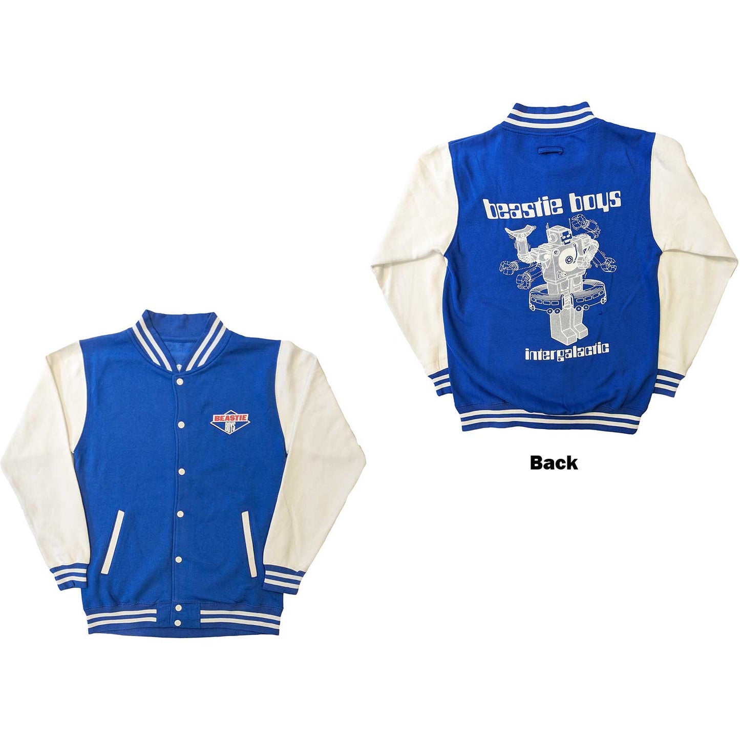 The Beastie Boys Unisex Varsity Jacket: Intergalactic (Back Print)