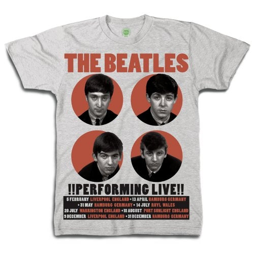 The Beatles Unisex T-Shirt: 1962 Performing Live (Boxed)