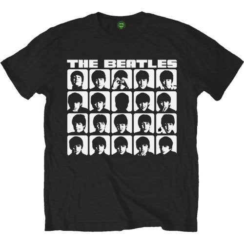 The Beatles Unisex T-Shirt: Hard Days Night Faces Mono