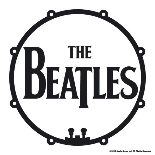 The Beatles Single Cork Coaster: Drum Head