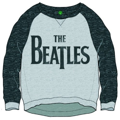 The Beatles Ladies Sweatshirt: Drop T Logo (Cropped)
