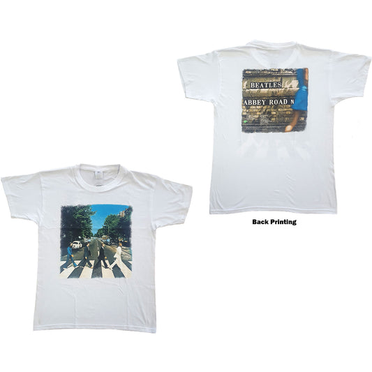The Beatles Unisex T-Shirt: Abbey Road (Back Print)
