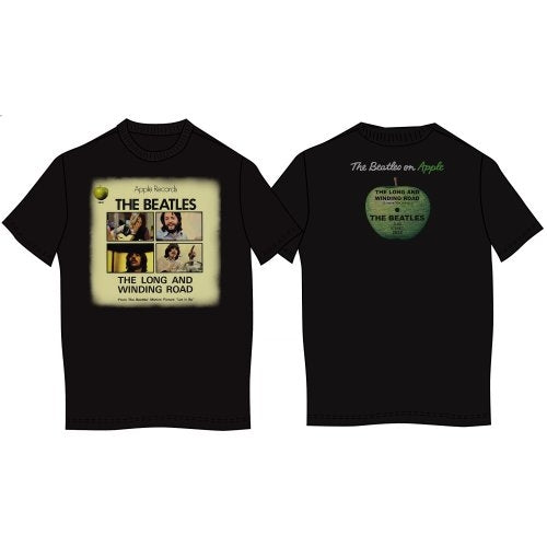 The Beatles Unisex T-Shirt: Long & Winding Road (Back Print)