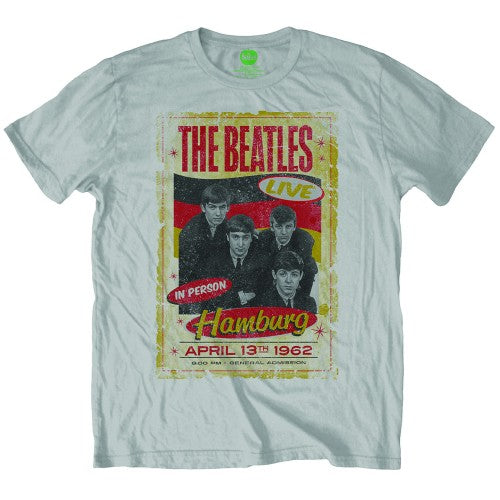 The Beatles Unisex T-Shirt: Hamburg Poster 1962