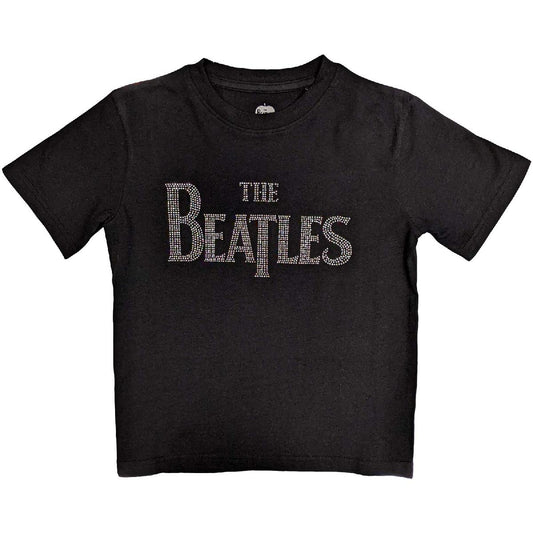 The Beatles Kids Embellished T-Shirt: Drop T (Diamante)