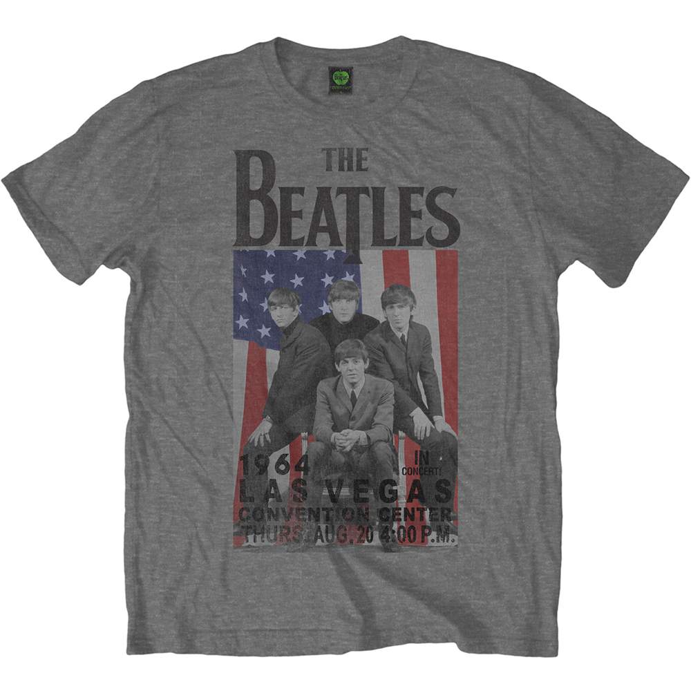 The Beatles Unisex T-Shirt: Flag/Vegas