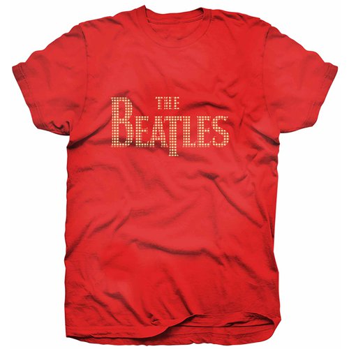 The Beatles Ladies T-Shirt: Drop T Logo (Embellished) (X-Large)
