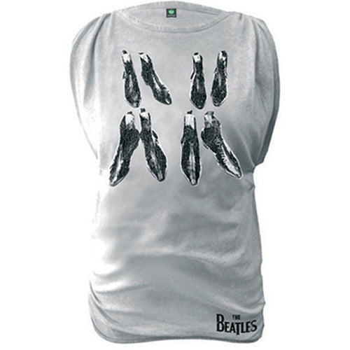 The Beatles Ladies T-Shirt: Boots (Oil Wash)
