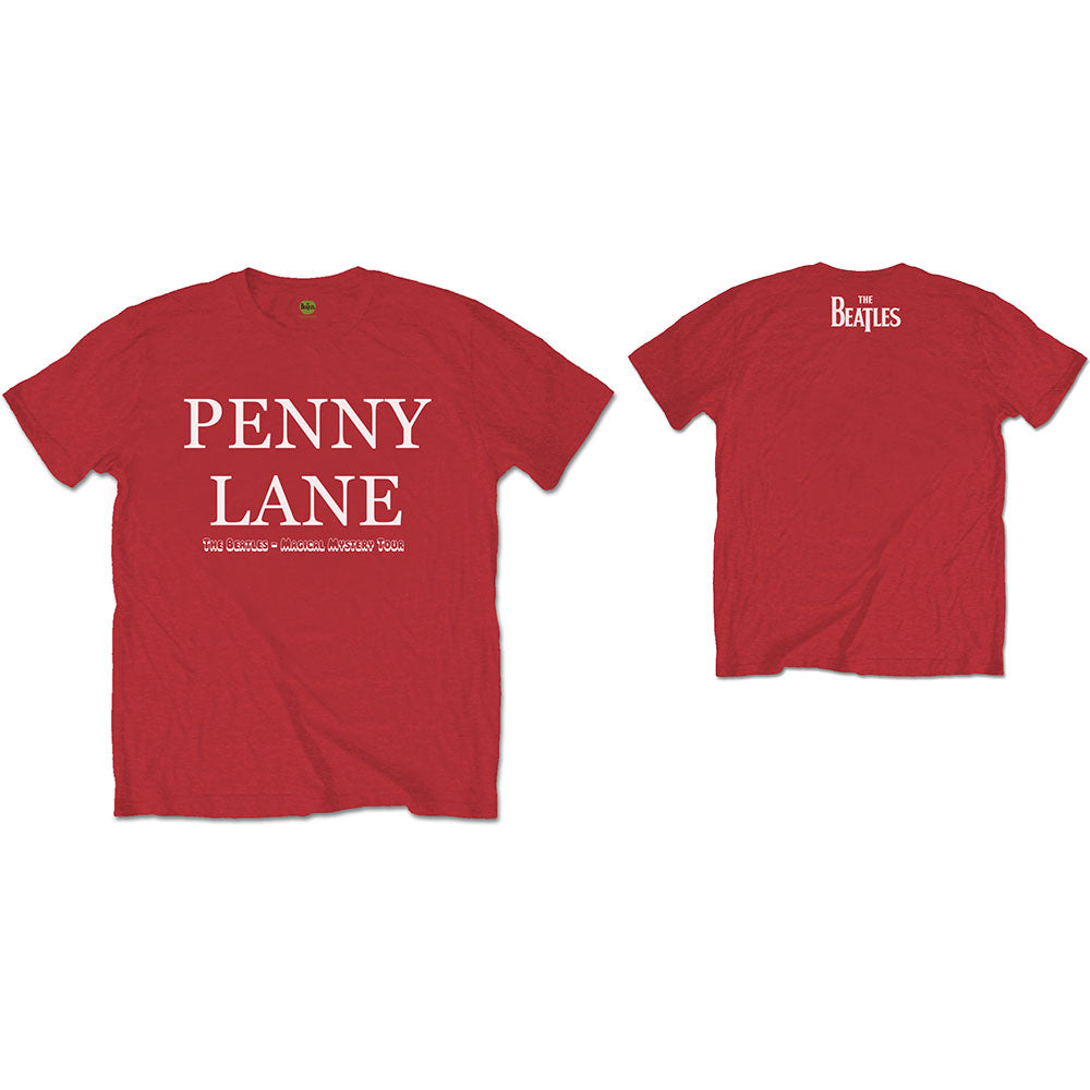 The Beatles Unisex T-Shirt: Penny Lane (Back Print)