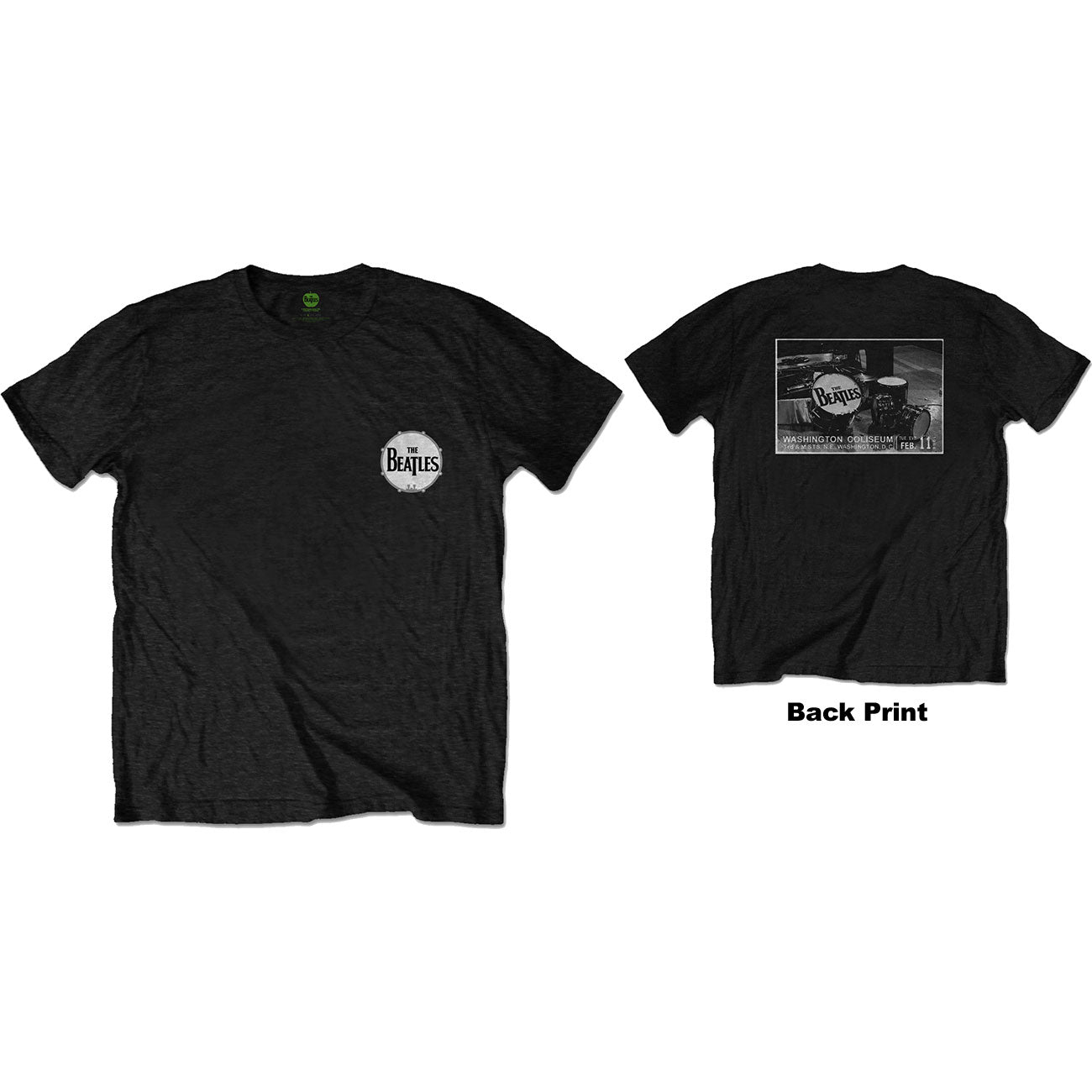 The Beatles Unisex T-Shirt: Washington Coliseum (Back Print)