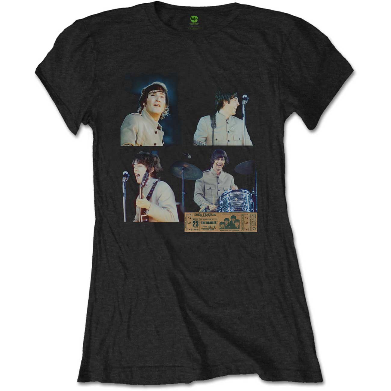 The Beatles Ladies T-Shirt: Shea Stadium Shots