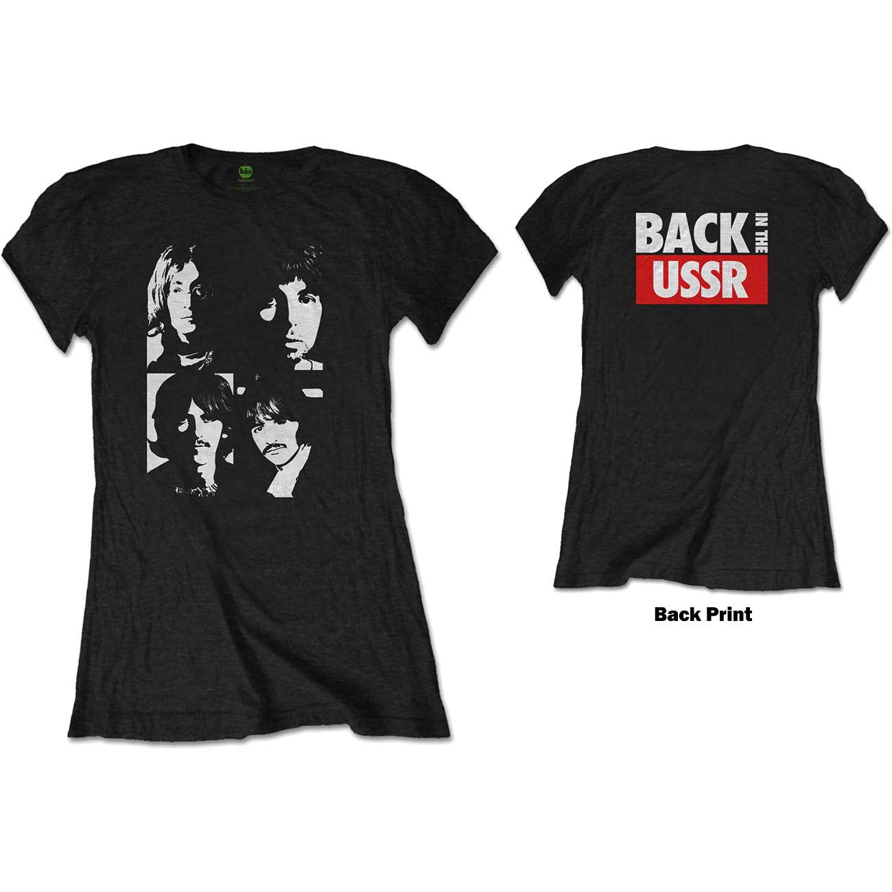 The Beatles Ladies T-Shirt: Back in the USSR (Back Print)