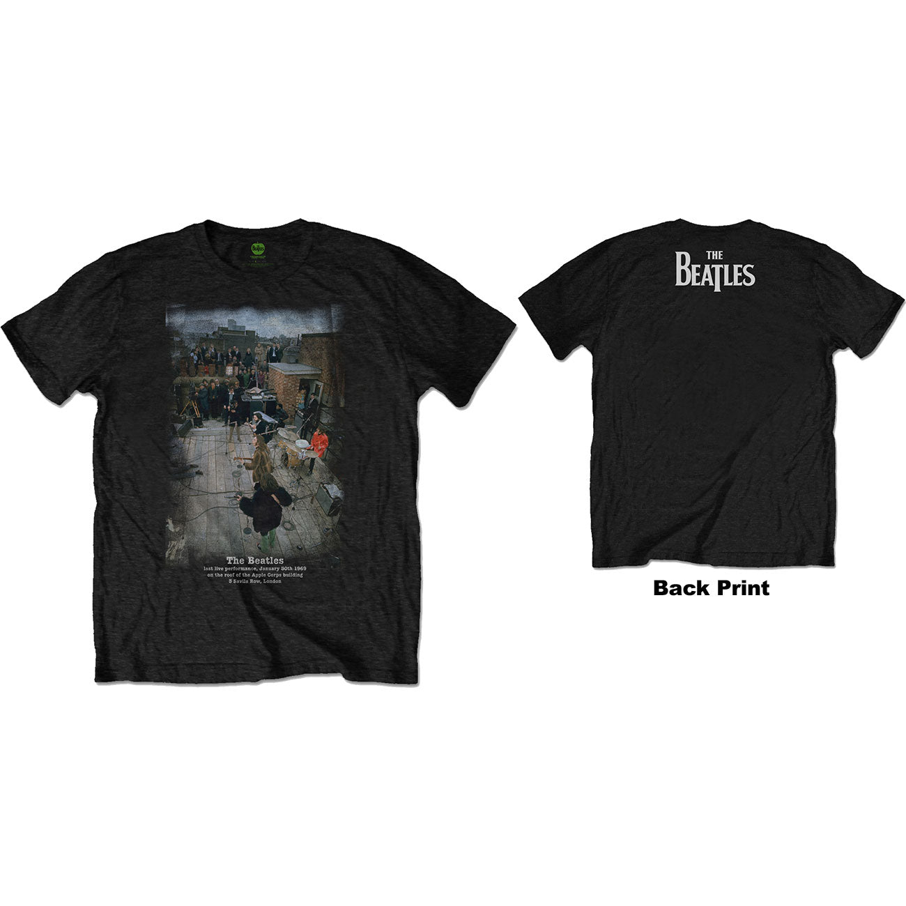 The Beatles Unisex T-Shirt: 3 Savile Row (Back Print)