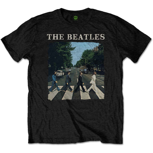 The Beatles Unisex T-Shirt: Abbey Road & Logo (Plus Sizes)