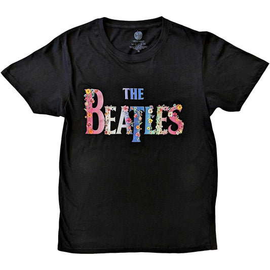 The Beatles Unisex T-Shirt: Floral Logo