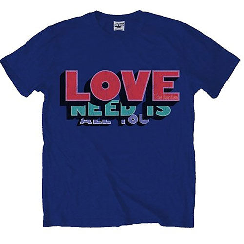 The Beatles Unisex T-Shirt: All you need is love (Small)