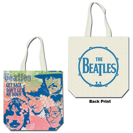 The Beatles Cotton Tote Bag: Get Back (Back Print)