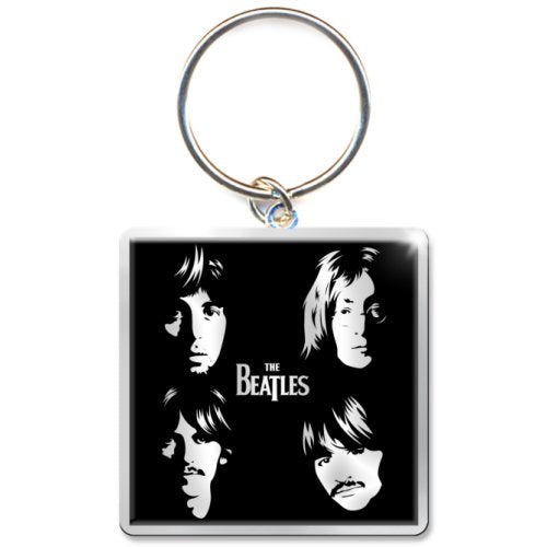 The Beatles Keychain: Illustrated Faces (Photo-print)