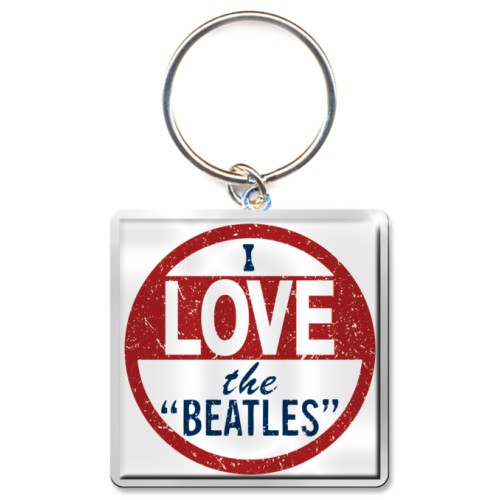 The Beatles Keychain: I Love the Beatles (Photo-print)