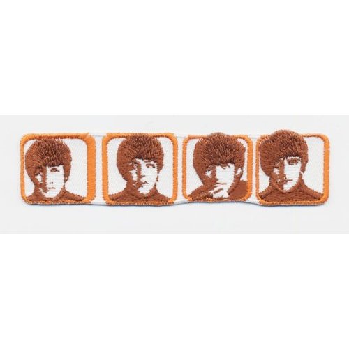 The Beatles Standard Patch: Heads in Boxes (Iron On)