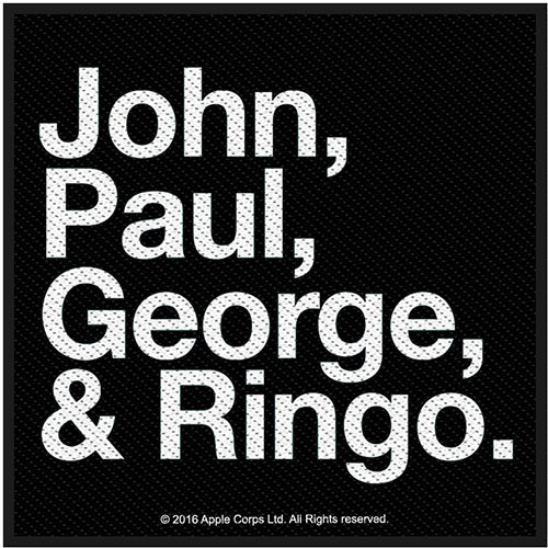 The Beatles Standard Patch: Jon, Paul, George & Ringo