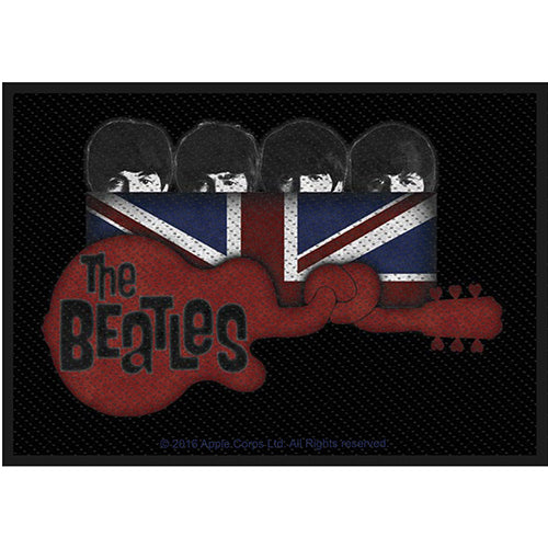 The Beatles Standard Patch: Guitar & Union Jack